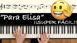 Für Elise (VERY EASY) + free sheet music [piano tutorial]