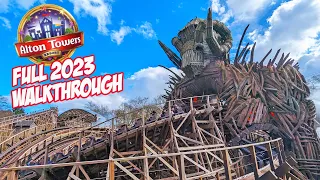 Experience the Magic of Alton Towers in our 2023 Opening Day Full Walkthrough (March 2023) [4K]