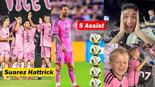 Inter Miami Fans Crazy Reactions to Messi's 5 Assist & Suarez Hattrick vs NY Red Bulls