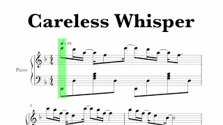 George Michael - Careless Whisper Sheet Music