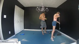 PAINTING MY SISTER'S ROOM BLACK