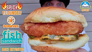 Popeyes® Spicy Flounder Fish Sandwich Review! 🌶️🐟🥪 | 2023 Revisited | theendorsement