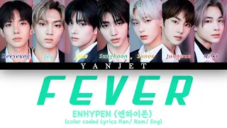 ENHYPEN (엔하이픈) - FEVER [Colour Coded Lyrics Han/Rom/Eng]