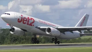 Plane Spotting at Manchester Airport - RW23L Close Up Rotations!