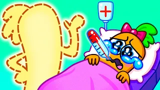 Carrot Is Afraid of Doctors! | Where Is My Mom? | Funny Escape from Police at the Hospital