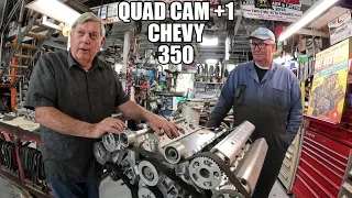 50 Year Old Quad Cam +1 Chevy 350 Engine Explained!  Moser Motor Masterpiece!