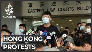 Hong Kong activist Joshua Wong appears in court