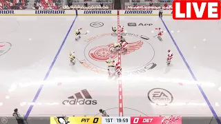 NHL LIVE - Detroit Red Wings vs Pittsburgh Penguins - 18th Oct 2023 | NHL Full Game Highlights NHL24