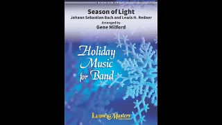 Season of Light by J.S. Bach and Lewis Redner, arr. Gene Milford