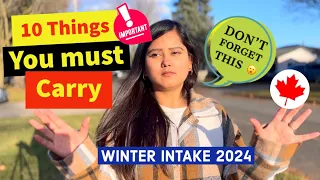 TEN THINGS YOU MUST CARRY AS AN INTERNATIONAL STUDENT| 2024 CANADA| WINTER INTAKE 2024| PACKING