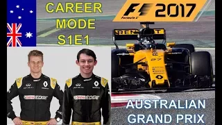 F1 2017 Renault Career Mode - Episode 1 - Australia