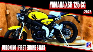 THE 2022 YAMAHA XSR 125 | UNBOXING | FIRST ENGINE START