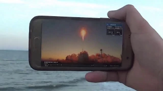 SpaceX SES-11 launch seen 256 miles away from Tybee Island, Savannah Georgia