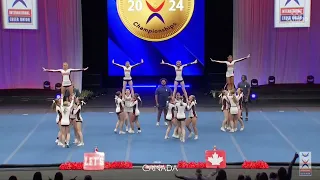 Team Canada Jr All Girl Advanced ICU World Cheerleading Championship 2024 Semi Finals