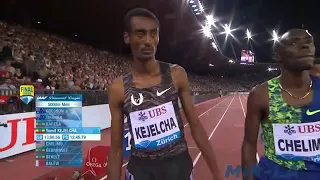 Cheptegei Joshua of Uganda wins the iaaf diamond league 5000m Zurich August 29th 2019