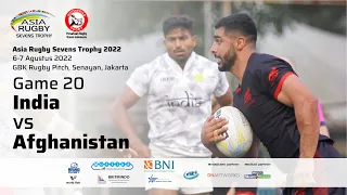 Game 20 Group D Men - India vs Afghanistan (Asia Rugby Sevens Trophy 2022)