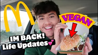 *IM BACK*! Trying Mcdonalds VEGAN MCPLANT Burger xx