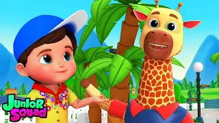 Hayvanat bahçesi şarkısı | Eğitim videoları | Tekerlemeler | Junior Squad Türkçe | Animasyon