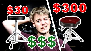 Cheap vs. Expensive Drum Throne | TobyJonesDrums