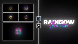 RAINBOW GLOW『LOGO』INTRO  - alight motion × node tutorial