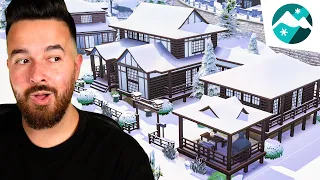 My favourite lot I built for The Sims 4 Snowy Escape!