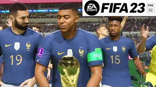 FRANCE vs CROATIE Finale Coupe du Monde 2022 FIFA 23 PS5