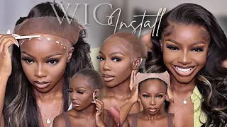 STEP BY STEP Easy Bald Cap Method + Frontal Wig Install For Beginners