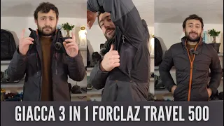 Giacca 3 in 1 Forclaz travel 500