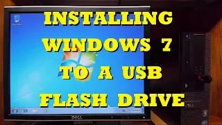 How to Install Windows 7 to a USB Flash Drive