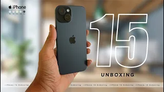 iPhone 15 UNBOXING & First Look •Black (128GB) •Dynamic Island