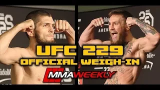 UFC 229 Official Weigh-In: Khabib Nurmagomedov vs. Conor McGregor (FULL Weigh-in)