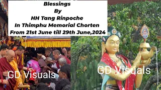 GD Visuals Blessings By HH Tang Rinpoche In Thimphu Memorial Chorten #thimphu #bhutan #bhutanese