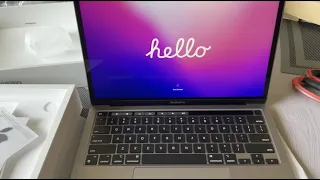 Unboxing New MacBook Pro 13 inch with Apple Silicon M2