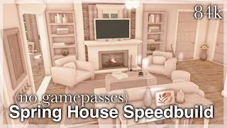 Bloxburg - Spring House Speedbuild (no gamepasses) | interior + full tour