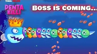 Fish IO - Monster Boss Killed -  All level gameplay