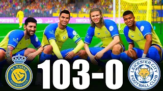 FIFA 23 | RONALDO, MESSI, MBAPPE, NEYMAR, ALL STARS | AL-NASSR 103-0 LEICESTER CITY | PS5 4K 60FPS