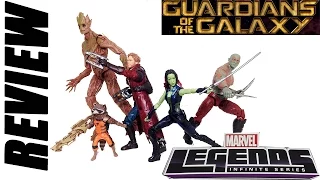 Review da coleção completa dos dos Guardiões da Galáxia Marvel Legends - brinquedo boneco toys