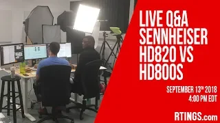 Live Q&A Sennheiser HD 820 vs HD 800S Headphones - RTINGS.com