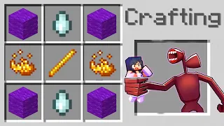 HOW TO CRAFT APHMAU 3 NIGHTS WITH SIREN HEAD IN MINECRAFT