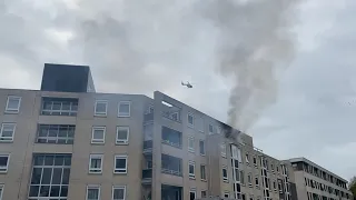 Uitslaande brand in flat in Drachten