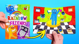 DIY Paper Playbook With Roblox And Toca Boca Characters
