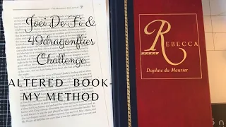 How to Make an Altered Book - Joie De Fi & 49Dragonflies Challenge Pt 1