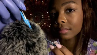 ASMR head-lice check 👩🏽‍⚕️🔎 super close semi-inaudible whisper + plucking + “let’s take a look”