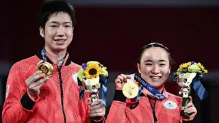 Japan wins gold medal  Jun Mizutani and Mima Ito won Japan’s first-ever Olympic gold in table tennis