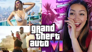 Floridian Gamer Girl Reacts to GTA 6 Trailer (Grand Theft Auto VI - Official Reveal)