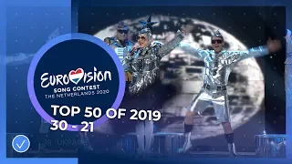 TOP 50: Most watched in 2019: 30 TO 21 - Eurovision Song Contest