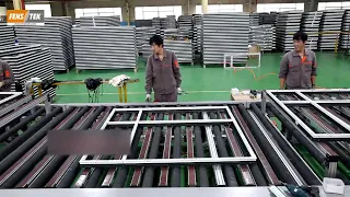 Fenstek upvc and aluminum window making machine assembly line