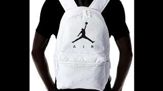 Color white authentic Jordan backpack