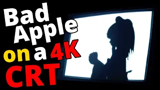 Bad Apple!! but it's on a 4K CRT Monitor