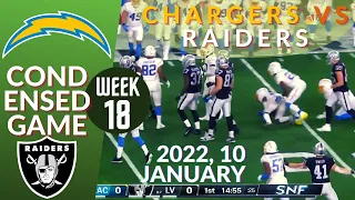 🏈Los Angeles Chargers vs Las Vegas Raiders Week 18 NFL 2021-2022 Condensed Game | Football 2021